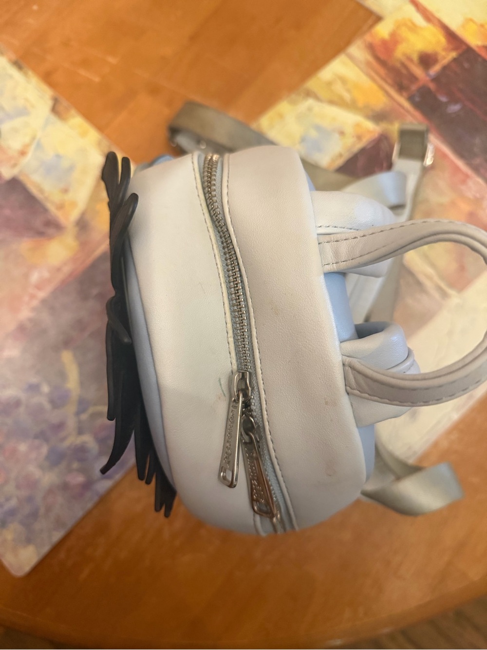 Loungefly Eeyore Mini Backpack in Light Blue with Pink Accents - Picture 2 of 5